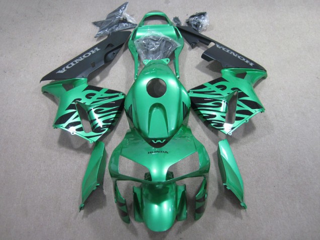 07-08 Green Black Honda CBR600RR Motorcycle Fairings