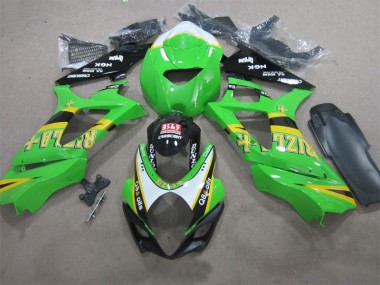 07-08 Green Rizla Q8 Oils Suzuki GSXR 1000 Motorcycle Fairings