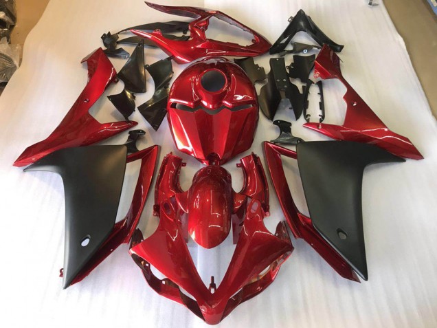 07-08 Matte Black Red Yamaha YZF R1 Motorcycle Fairing 07-08 Matte Black Red Yamaha YZF R1 Motorcycle Fairing