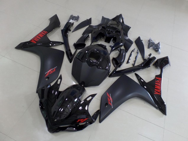 07-08 Matte Black Red Yamaha YZF R1 Motorcycle Fairings 07-08 Matte Black Red Yamaha YZF R1 Motorcycle Fairings