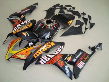 07-08 Matte Black Rossi Honda CBR600RR Motorcycle Fairings