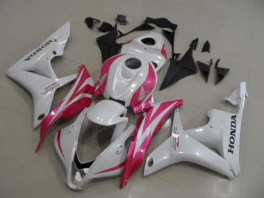07-08 Pearl White with Pink Honda CBR600RR Motorcycle Fairings