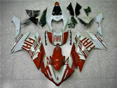 07-08 Red White Yamaha YZF R1 Motorcycle Fairing