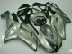 07-08 Silver Kawasaki ZX6R Motorcycle Fairings