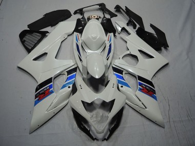 07-08 White Blue Suzuki GSXR 1000 Motorcycle Fairing