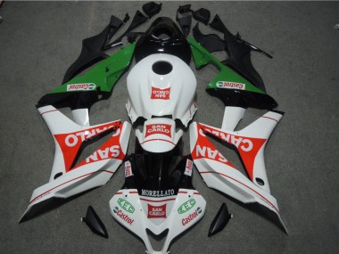07-08 White Red MORELLATO San Carlo Honda CBR600RR Motorcycle Fairings