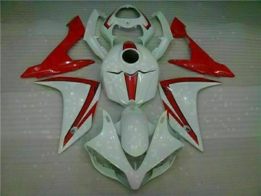 07-08 White Red Yamaha YZF R1 Motorcycle Fairings