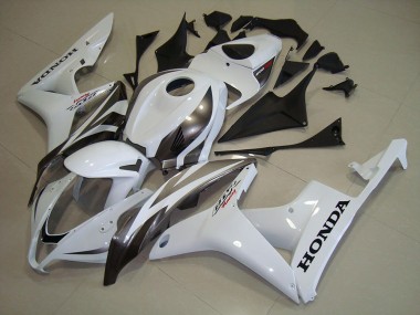 07-08 White Silver Honda CBR600RR Motorcycle Fairings