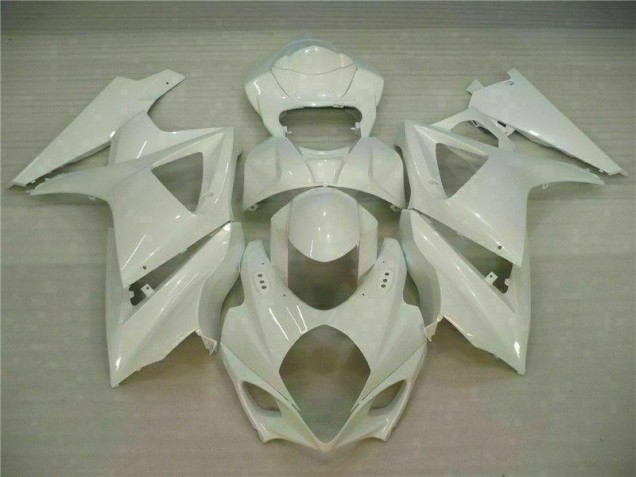 07-08 White Suzuki GSXR 1000 Motorcycle Fairings 07-08 White Suzuki GSXR 1000 Motorcycle Fairings