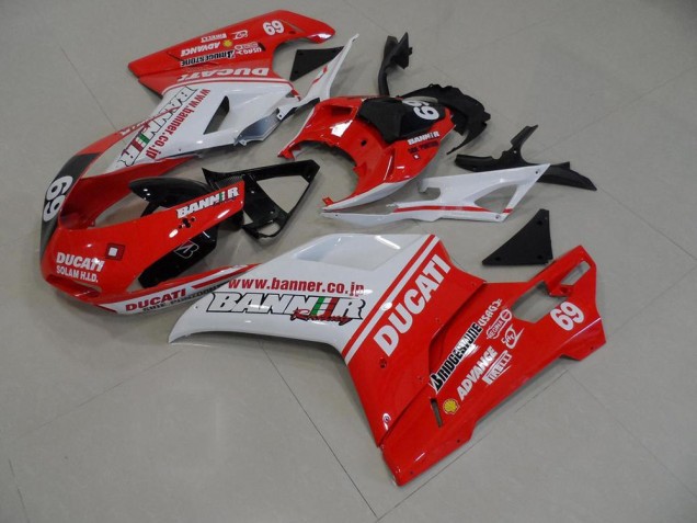07-14 Orange Banner 69 Ducati 848 1098 1198 Motorcycle Fairings 07-14 Orange Banner 69 Ducati 848 1098 1198 Motorcycle Fairings
