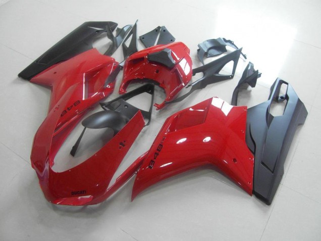 07-14 Red Black Ducati 848 1098 1198 Motorcycle Fairings 07-14 Red Black Ducati 848 1098 1198 Motorcycle Fairings