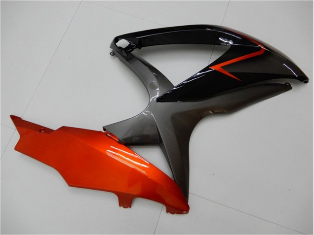 08-10 Black Orange Grey Suzuki GSXR 600/750 Motorcycle Fairings 08-10 Black Orange Grey Suzuki GSXR 600/750 Motorcycle Fairings