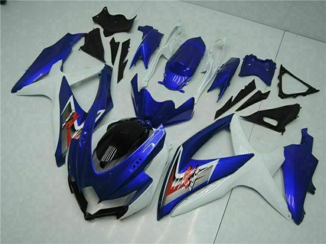 08-10 Blue White Suzuki GSXR 600/750 Motorcycle Fairing Kits 08-10 Blue White Suzuki GSXR 600/750 Motorcycle Fairing Kits