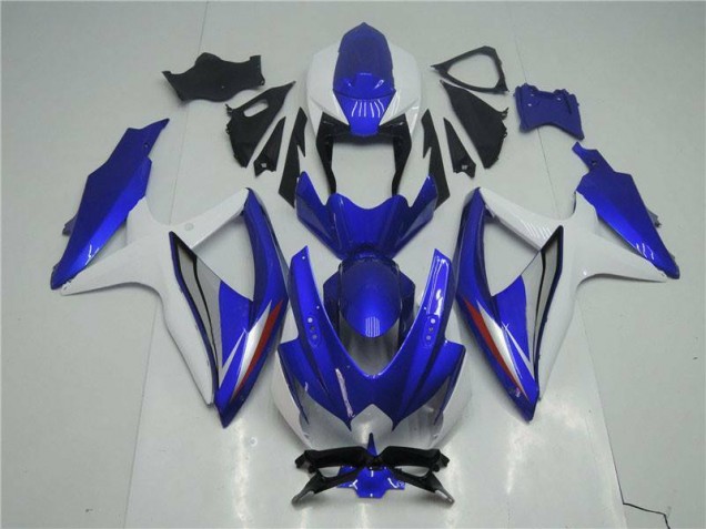 08-10 Blue White Suzuki GSXR 600/750 Motorcycle Fairings 08-10 Blue White Suzuki GSXR 600/750 Motorcycle Fairings