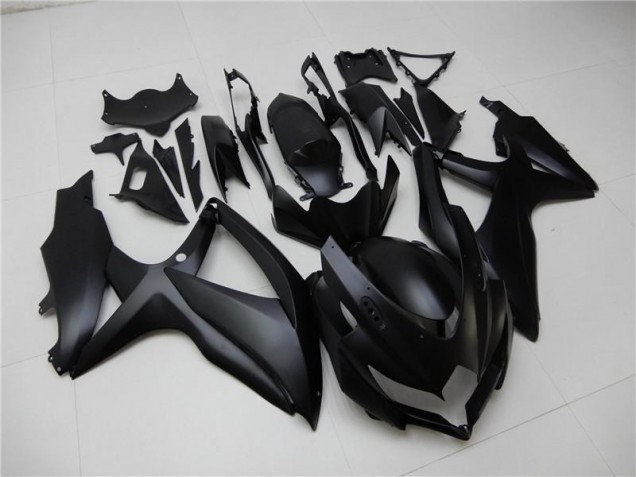 08-10 Matte Black Suzuki GSXR 600/750 Motorcycle Fairings 08-10 Matte Black Suzuki GSXR 600/750 Motorcycle Fairings