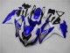 08-10 White Blue Suzuki GSXR 600/750 Motorcycle Fairings 08-10 White Blue Suzuki GSXR 600/750 Motorcycle Fairings