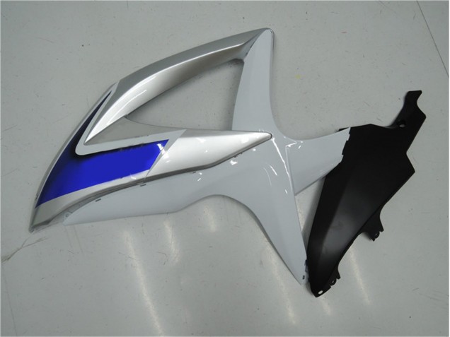 08-10 White Silver Blue Suzuki GSXR 600/750 Motorcycle Fairings 08-10 White Silver Blue Suzuki GSXR 600/750 Motorcycle Fairings