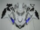 08-10 White Silver Blue Suzuki GSXR 600/750 Motorcycle Fairings 08-10 White Silver Blue Suzuki GSXR 600/750 Motorcycle Fairings