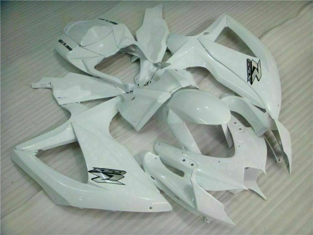 08-10 White Suzuki GSXR 600/750 Motorcycle Fairing 08-10 White Suzuki GSXR 600/750 Motorcycle Fairing