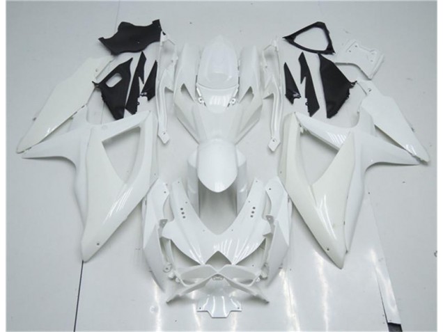 08-10 White Suzuki GSXR 600/750 Motorcycle Fairings 08-10 White Suzuki GSXR 600/750 Motorcycle Fairings