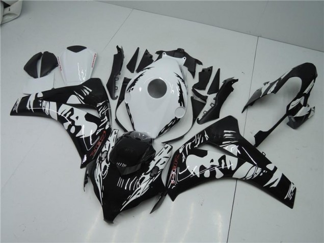 08-11 Black White Honda CBR1000RR Motorcycle Fairings 08-11 Black White Honda CBR1000RR Motorcycle Fairings