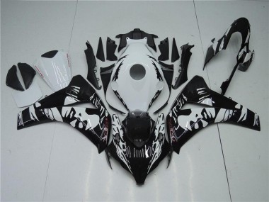 08-11 Black White Honda CBR1000RR Motorcycle Fairings