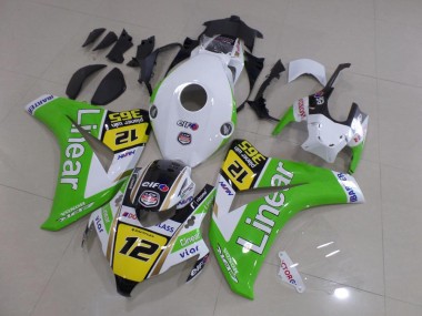 08-11 Green Linear 12 Honda CBR1000RR Motorcycle Fairings
