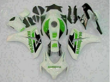 08-11 Green White Honda CBR1000RR Motorcycle Bodywork