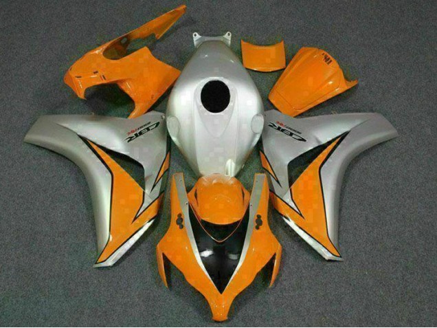 08-11 Orange Silver Honda CBR1000RR Motorcycle Bodywork 08-11 Orange Silver Honda CBR1000RR Motorcycle Bodywork