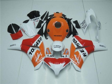 08-11 Orange White Red Repsol Honda CBR1000RR Motorcycle Fairings