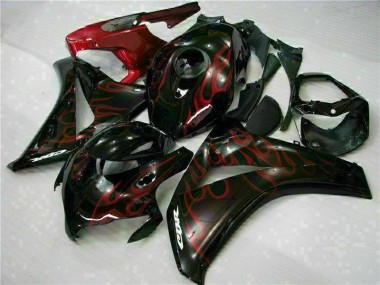 08-11 Red Flame Honda CBR1000RR Motorcycle Fairings