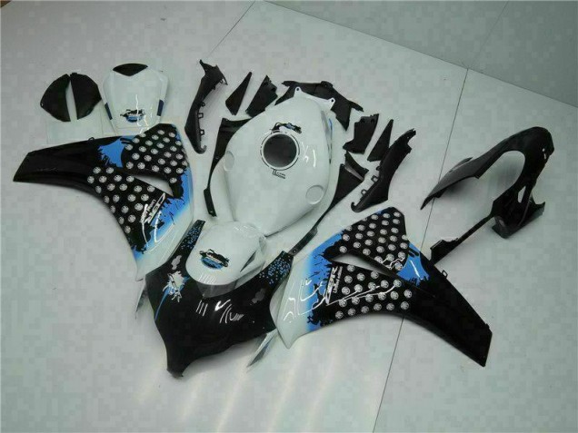 08-11 White Black Honda CBR1000RR Full Motorcycle Fairing Kits