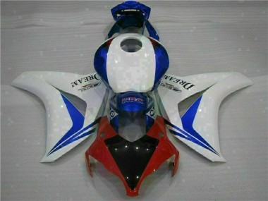08-11 White Blue Honda CBR1000RR Full Motorcycle Fairing Kits
