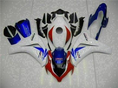 08-11 White Blue Honda CBR1000RR Motorcycle Fairings