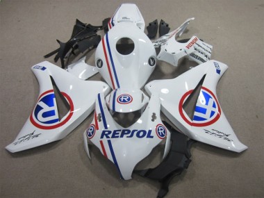 08-11 White Blue Repsol Honda CBR1000RR Motorcycle Bodywork