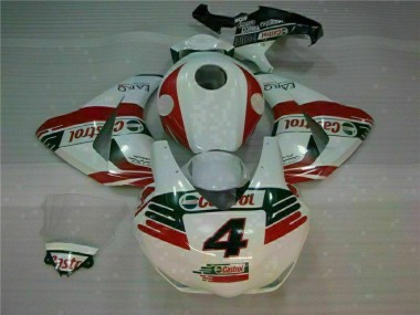 08-11 White Castrol 4 Honda CBR1000RR Motorcycle Fairings