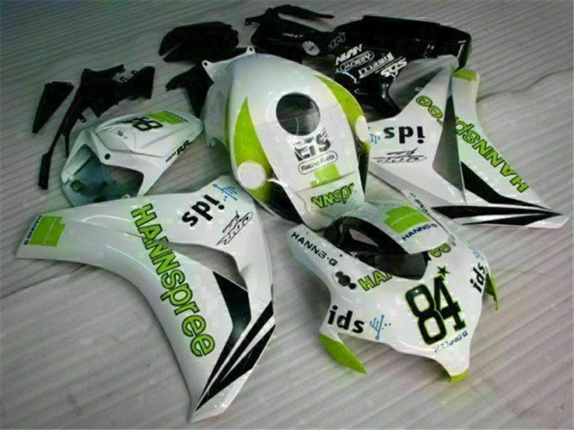 08-11 White Green Hannspree 84 Honda CBR1000RR Motorcycle Fairings 08-11 White Green Hannspree 84 Honda CBR1000RR Motorcycle Fairings