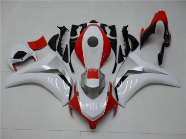 08-11 White Red Honda CBR1000RR Motorcycle Fairings