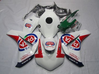08-11 White Red PATA Honda CBR1000RR Motorcycle Fairings