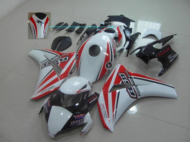 08-11 White Red Rsd Honda CBR1000RR Motorcycle Fairings 08-11 White Red Rsd Honda CBR1000RR Motorcycle Fairings