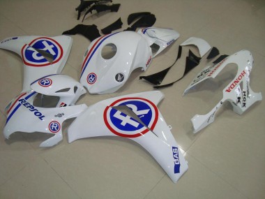 08-11 White Repsol Honda CBR1000RR Motorcycle Fairings