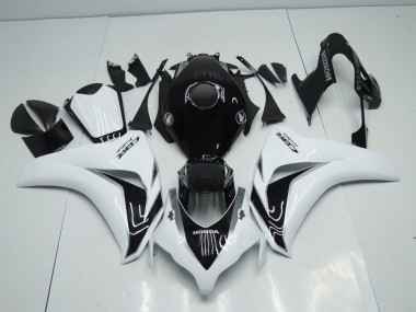 08-11 White and Black Grey Honda CBR1000RR Motorcycle Fairings