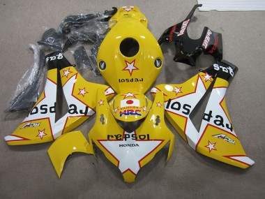 08-11 Yellow Repsol HRC Honda CBR1000RR Motorcycle Fairings