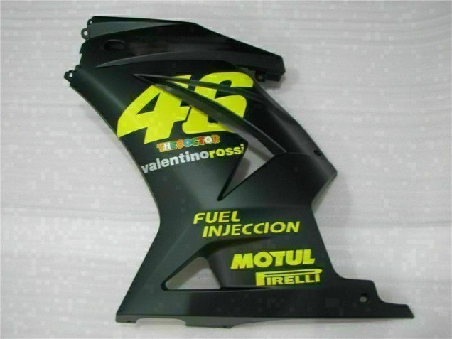 08-12 Black Yellow 46 Kawasaki EX250 Motorcycle Fairings
