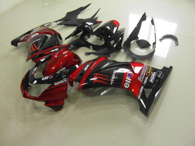08-12 Candy Red Monster Kawasaki ZX250R Motorcycle Fairings 08-12 Candy Red Monster Kawasaki ZX250R Motorcycle Fairings