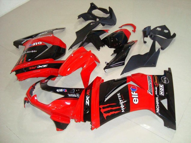 08-12 Red Monster Kawasaki ZX250R Motorcycle Fairings 08-12 Red Monster Kawasaki ZX250R Motorcycle Fairings