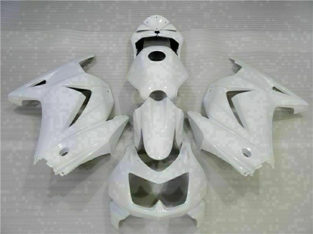 08-12 White Kawasaki EX250 Motorcycle Fairings