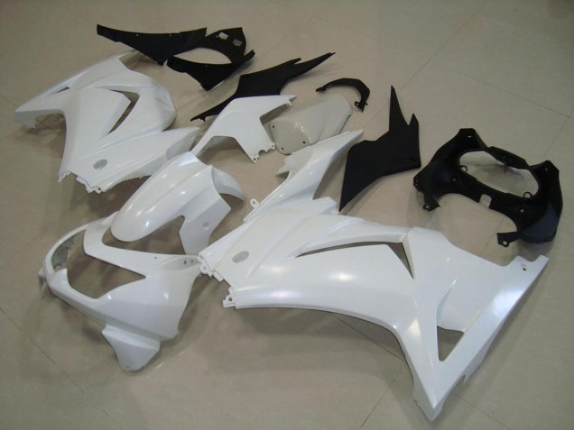 08-12 White Kawasaki ZX250R Motorcycle Fairings 08-12 White Kawasaki ZX250R Motorcycle Fairings