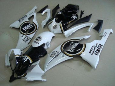 08-16 Black Lucky Strike Yamaha YZF R6 Motorcycle Fairings