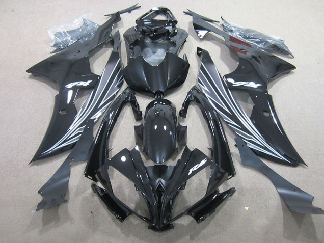 08-16 Black Yamaha YZF R6 Aftermarket Motorcycle Fairings 08-16 Black Yamaha YZF R6 Aftermarket Motorcycle Fairings